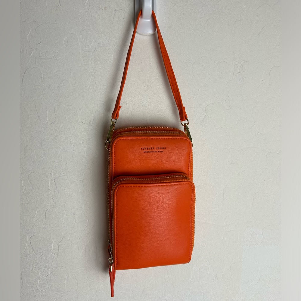 Forever Young Orange Crossbody Bag